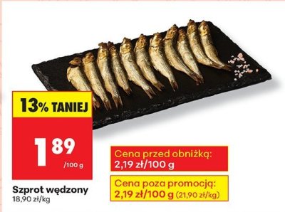Szprot wędzony promocja w Biedronka