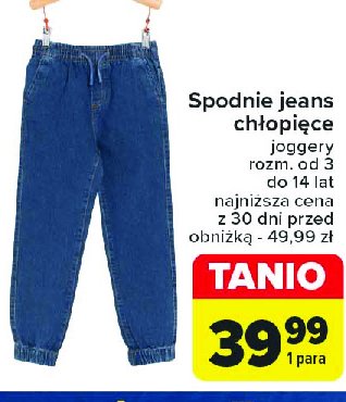 Spodnie jeans chłopięce 3-14 promocja