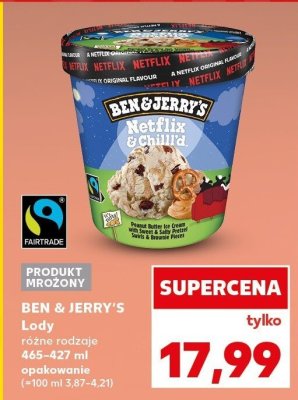Lody BEN & JERRY'S różne rodzaje promocja w Kaufland