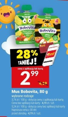 Mus Bobovita, 80 g promocja w Twój Market