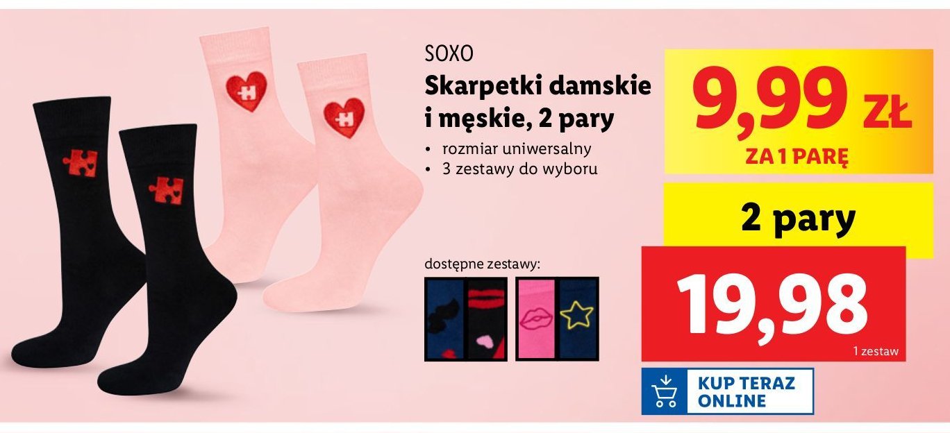 Skarpetki damskie Soxo promocja