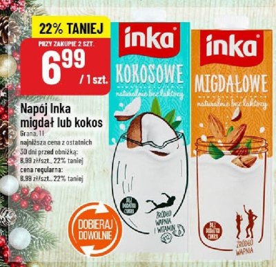 Napój Inka migdał lub kokos Grana promocja w POLOmarket