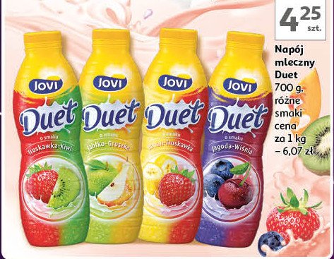 Jogurt jabłko-gruszka Jovi duet promocja w Auchan