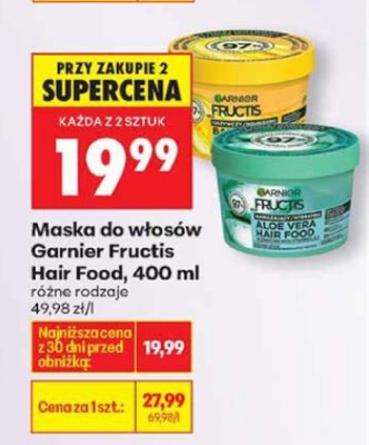 Maska do włosów 400 ml różne rodzaje promocja w Biedronka