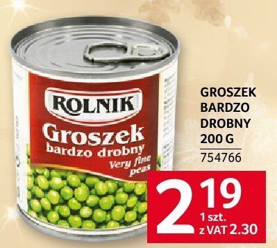 Groszek bardzo drobny Rolnik 200 g promocja w Selgros