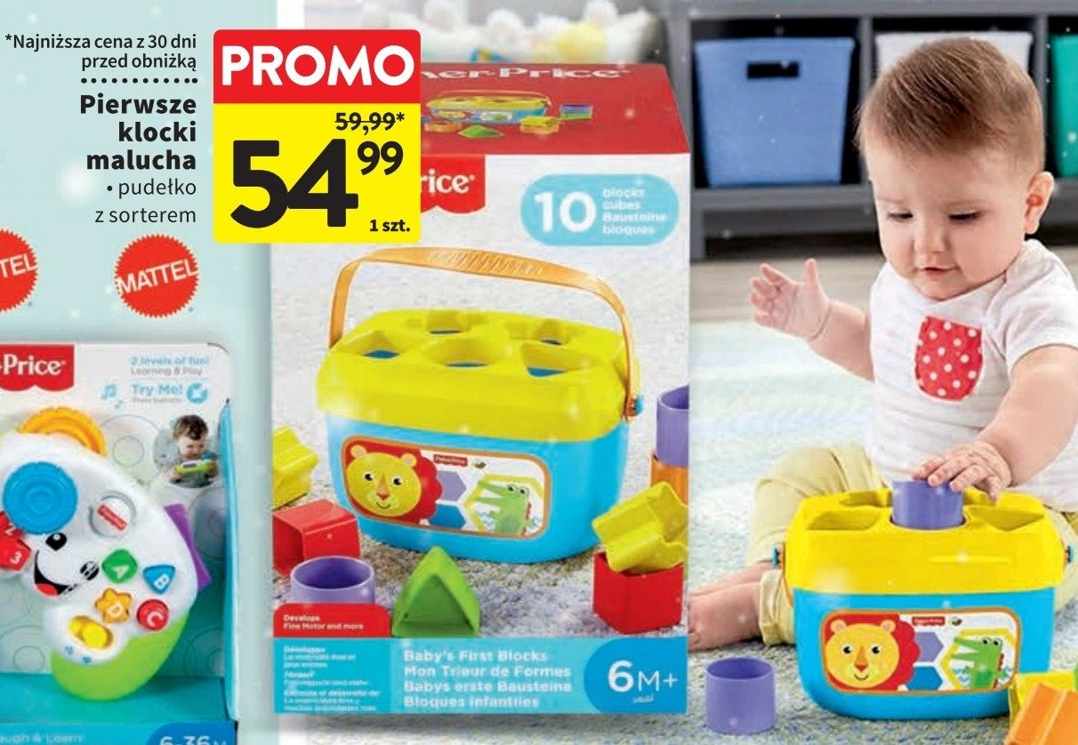 Sorter z klockami Fisher-price promocja w Intermarche