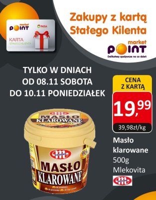 Masło klarowane Mlekovita 500g promocja w Market Point