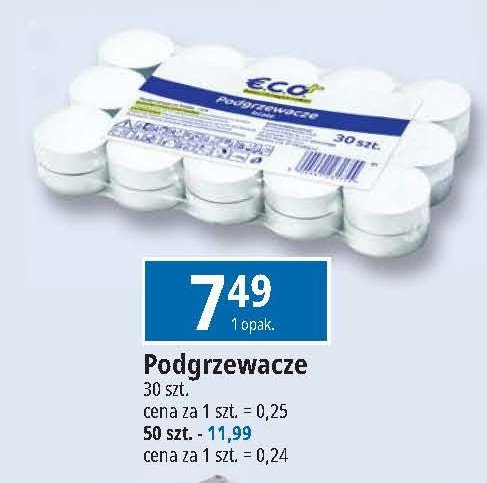 Podgrzewacze białe Eco+ promocja