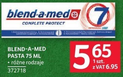 Pasta do zębów Blend-a-med Complete Protect 75 ml promocja w Selgros
