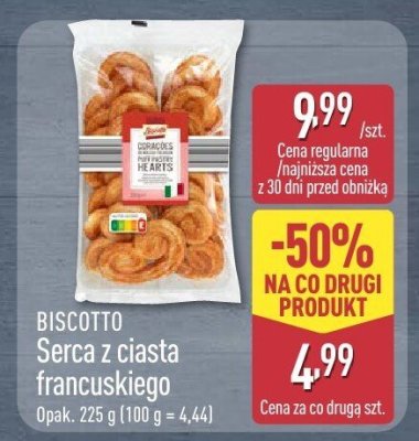 Serca z ciasta francuskiego  promocja w Aldi