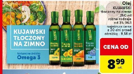 Olej słonecznik Kujawski tłoczony na zimno Kujawski kruszwica promocja w Carrefour