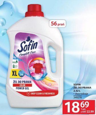 Żel do prania SOFIN Complete Care 2,52 L promocja w Selgros
