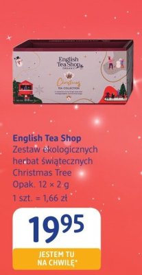 Herbata świąteczna Christmas Tree English Tea Shop promocja w Drogerie DM
