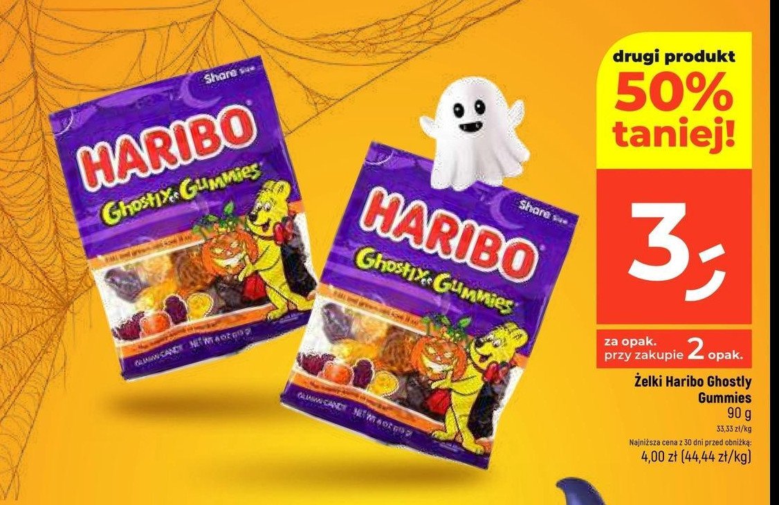 Żelki ghostly gummies Haribo promocja w Dealz