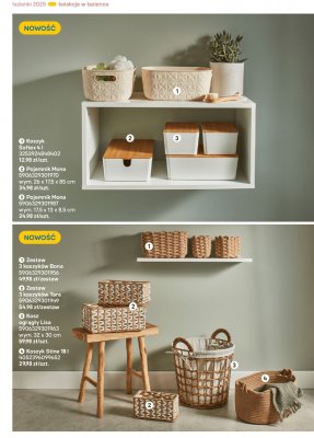 Zestaw 3 koszyków Bona promocja w Castorama