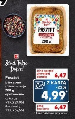 Pasztet pieczony z żurawiną K-classic stąd takie dobre! promocja