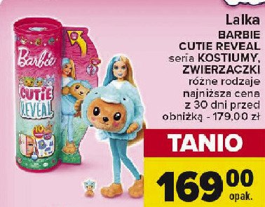 Lalka barbie cutie reveal kostiumy Mattel promocja