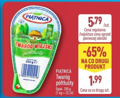 Twaróg półtłusty 3x mielony Mleczna polana promocja w Aldi