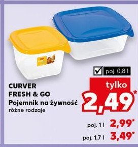 Pojemnik na żywność fresh&go 800 ml Curver promocja