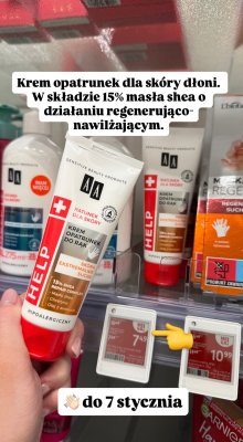 Krem opatrunek do rąk AA Help Ratunek dla skóry promocja w Rossmann