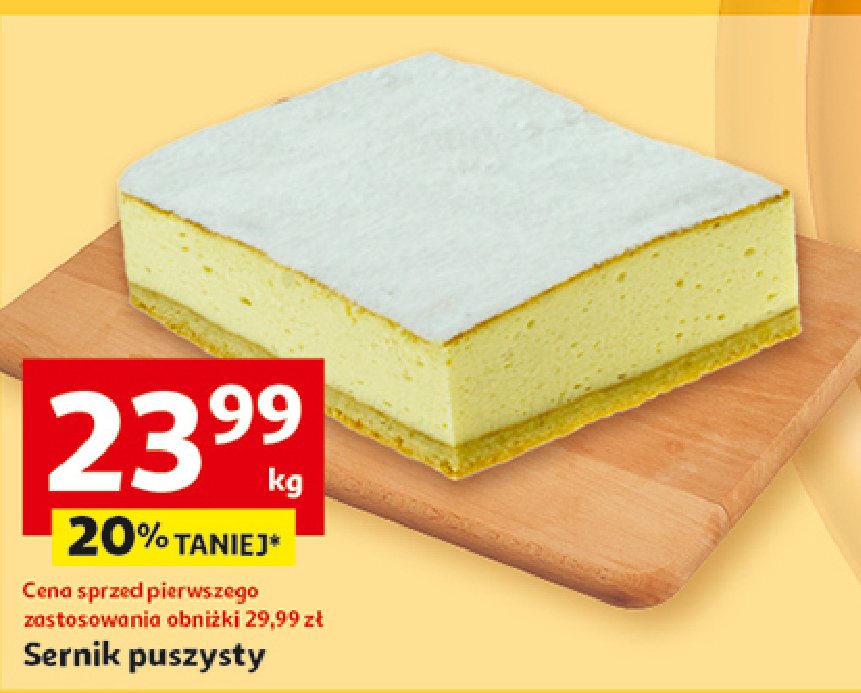 Sernik puszysty promocja