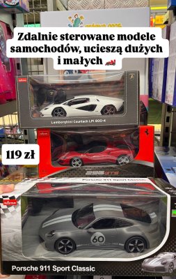 Model samochodu zdalnie sterowany Ferrari 296 GTS promocja w Biedronka