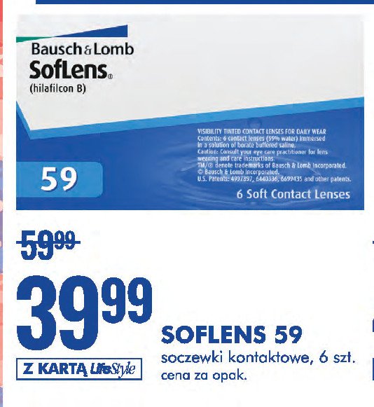 Soczewki jednorazowe Bausch & lomb promocja