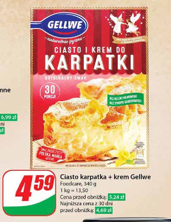 Ciasto i krem do karpatki Gellwe promocja