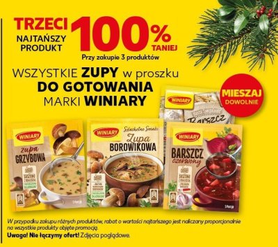 Zupy w proszku do gotowania różne rodzaje promocja w Kaufland