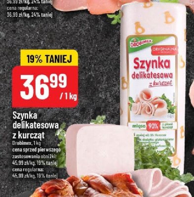 Szynka delikatesowa z kurczat Droblimex promocja w POLOmarket