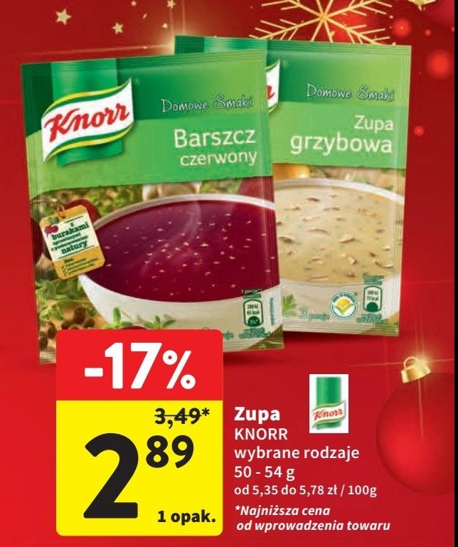 Zupa grzybowa Knorr promocja