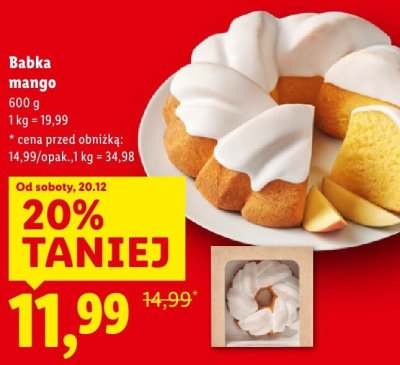 Babka mango promocja w Lidl