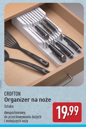 Organizer na noże Crofton promocja w Aldi