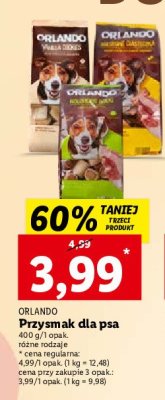 Ciasteczka dla psów Orlando promocja