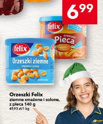 Orzeszki Felix ziemne solone, z piecą 140 g promocja w LEWIATAN