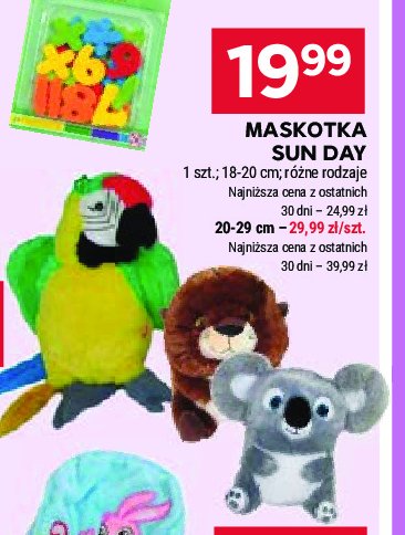 Maskotka 29 cm Sun-day promocja