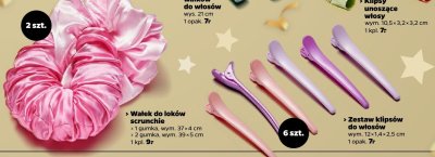 Wałki gumowe do loków do włosów wys. 21 cm promocja w Netto