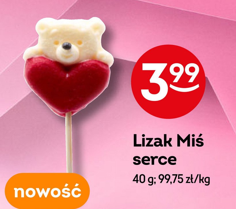 Lizak mały miś promocja w Żabka