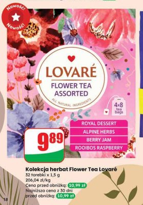 Kolekcja herbat Flower Tea Lovaré promocja w Dino