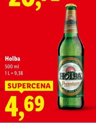 Piwo Holba 500 ml promocja w Lidl