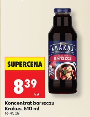Koncentrat barszczu Krakus promocja w Biedronka