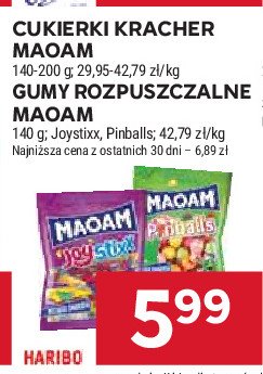 Cukierki rozpuszczalne joystixx Haribo maoam promocja