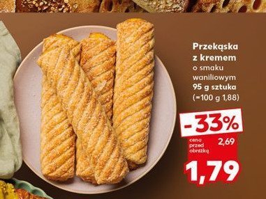 Przek膮ska z kremem waniliowym promocja