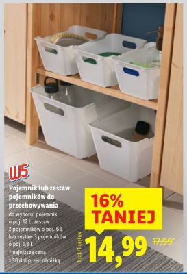 Pojemnik lub zestaw pojemników do przechowywania promocja w Lidl