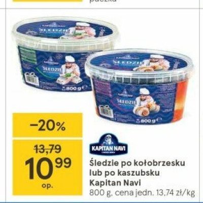 Śledzie po kaszubsku Kapitan navi promocja