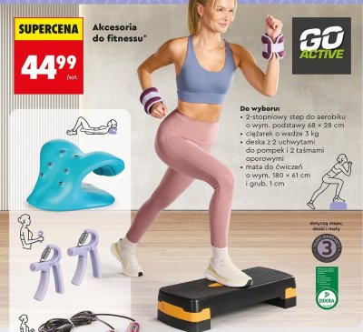 Akcesoria do fitnessu, różne rodzaje promocja w Biedronka