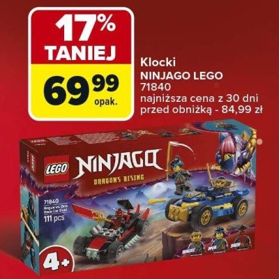 Klocki LEGO NINJAGO 71840 promocja w Carrefour