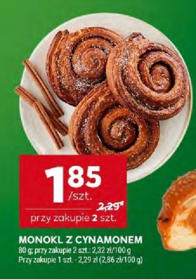 Monokel z cynamonem promocja w Stokrotka