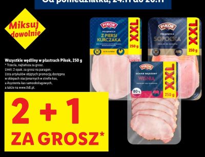 Wędliny Pikoń Polędwica Sopocka XXL, 250 g promocja w Lidl