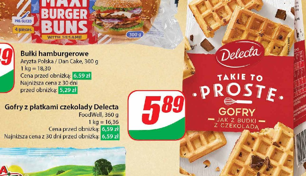 Gofry z czekoladą Delecta promocja